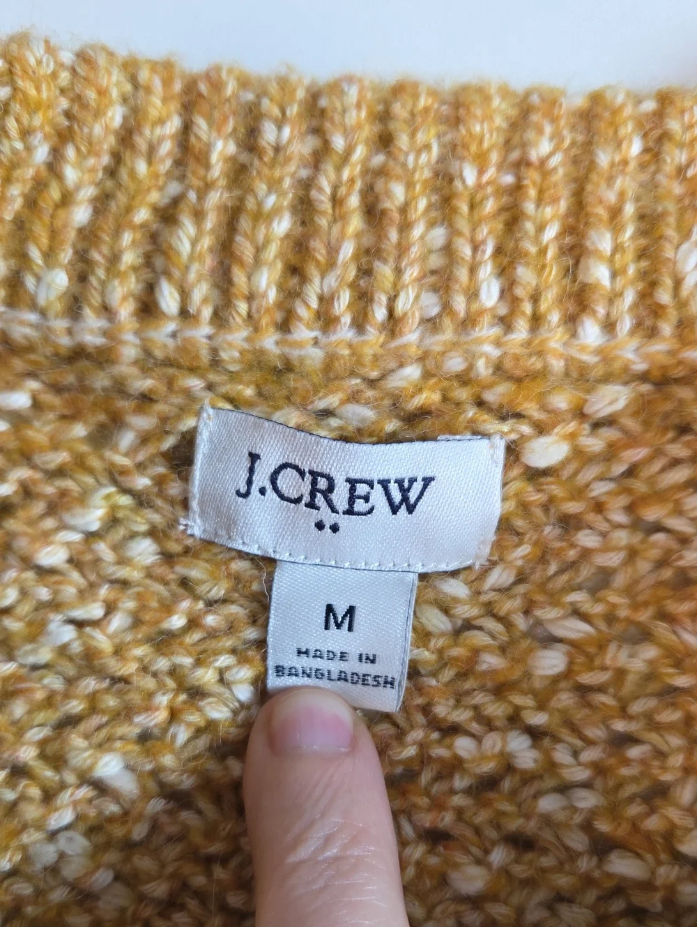 J. Crew Golden Yellow Knit Sweater Size M